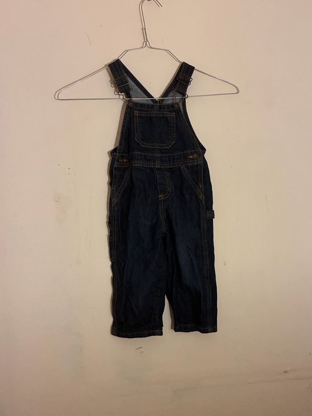Wrangler Dark Blue Kids Denim Overalls